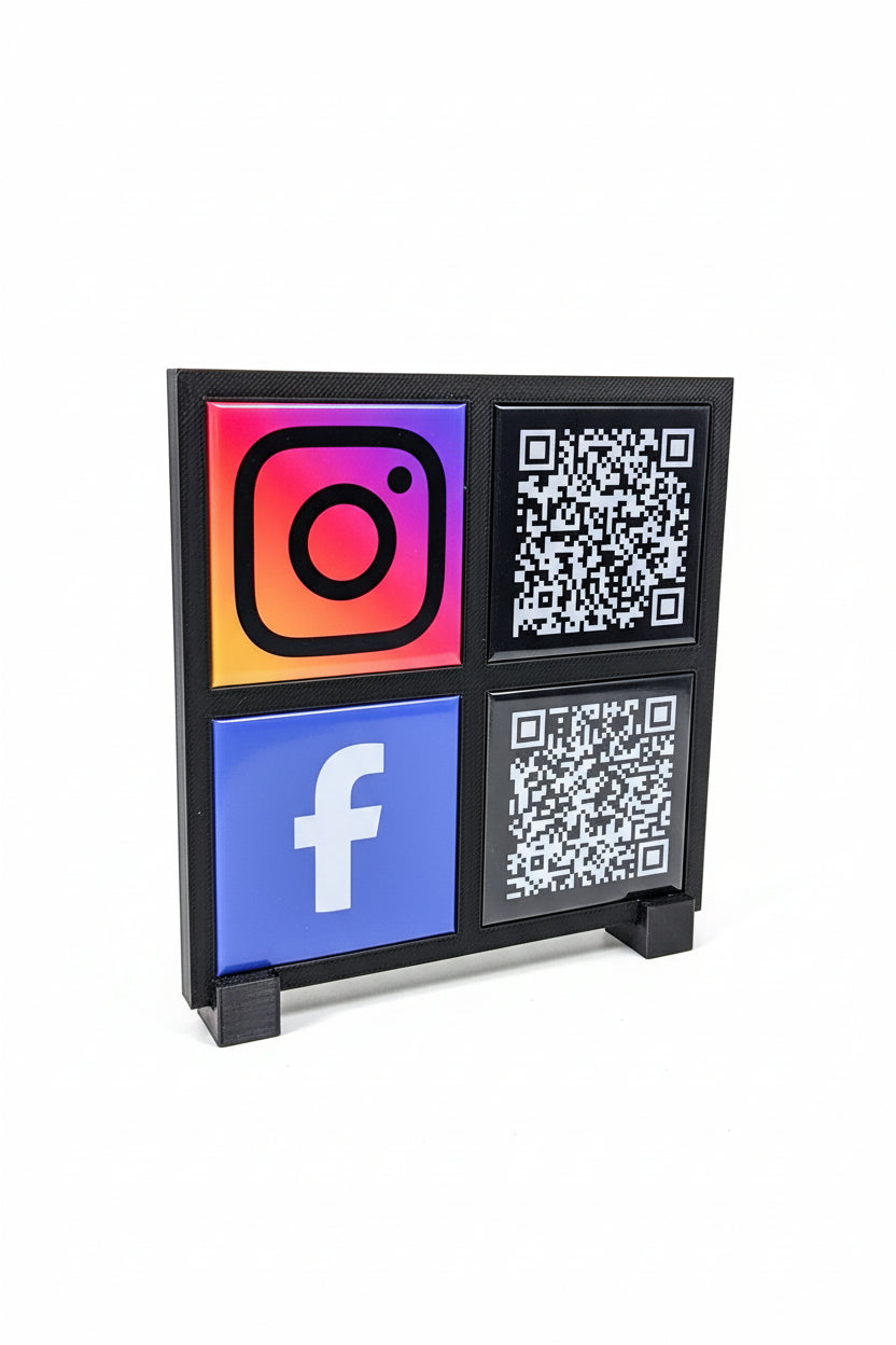 Social Media Icons and Frame - Magnetic